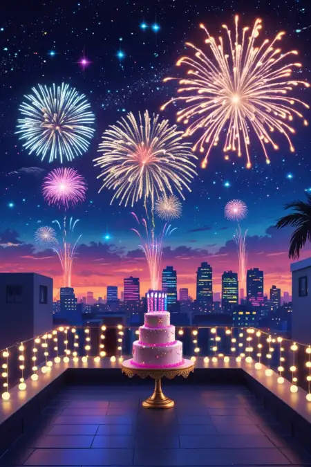 Birthday Background With Colorful Bunting - Free Happy Birthday Background Download