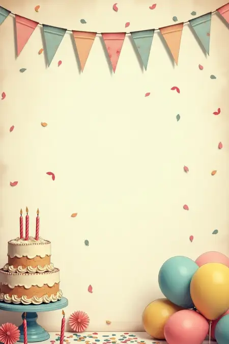 Birthday Background With Name Space - Free Related Birthday Background Image