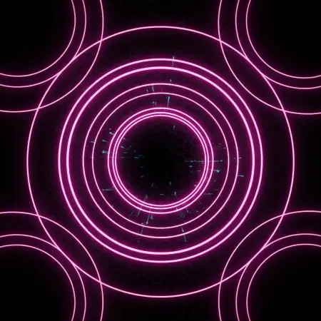 Free Black Youtube Thumbnail Background With Pink Neon Lines Background Download