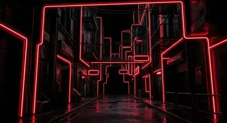 Black Youtube Thumbnail Background With Red Light - Free Youtube Thumbnail Download