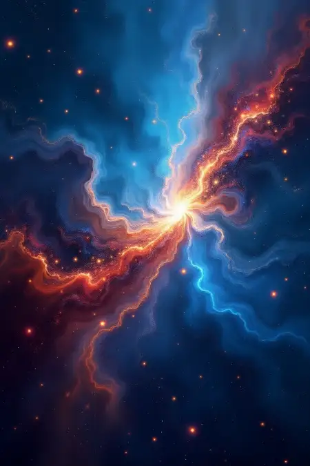 Blue And Red Glowing Lines Background - Free Related Blue Image