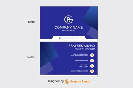 Blue Color Beautiful Visiting Card - Free Blue Download