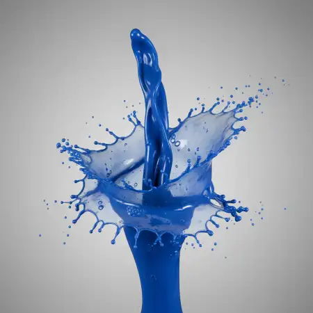 blue picture ink splash