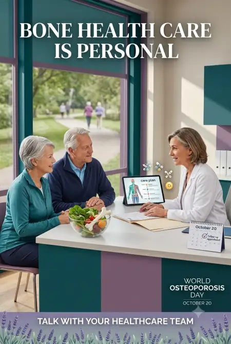 bone health awareness poster design