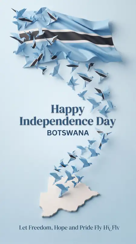 botswana independence day 2026 creative poster