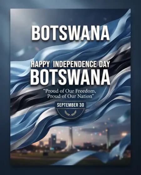 botswana independence day 2026 facebook post design - Botswana Independence Day 2026