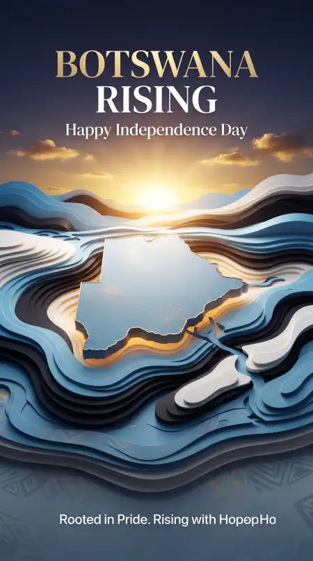 botswana independence day 2026 vector illustration