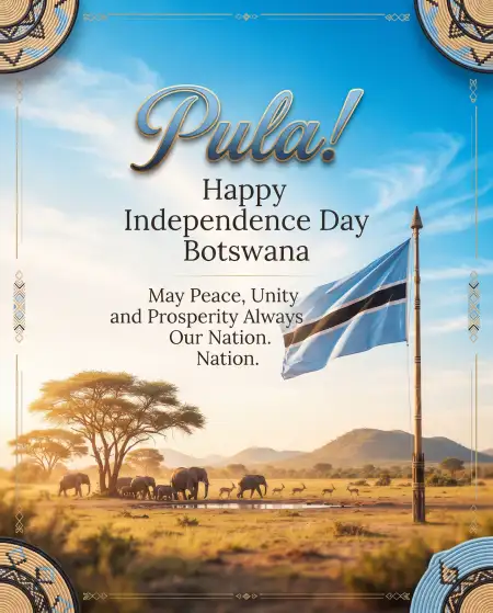 botswana independence day patriotic background 2026