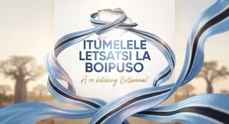 botswana independence day traditional african design