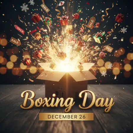 Boxing Day Advertising Layout - Free Boxing Day Download