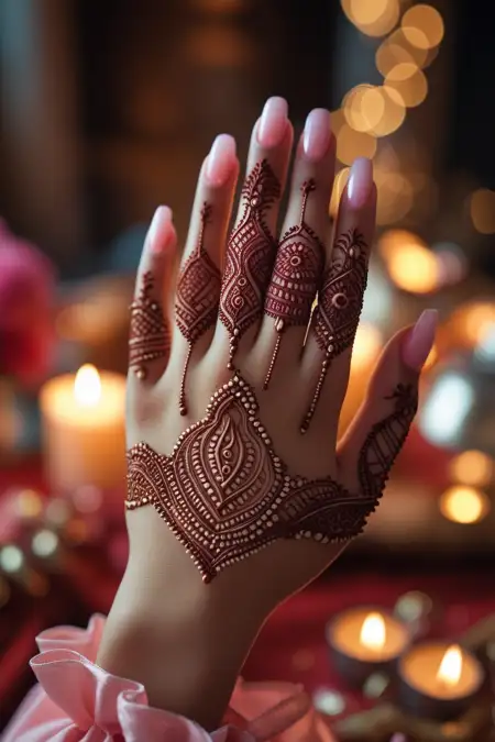 Bridal Full Hand Mehndi Design 2025 - Free Related Mehndi Design Image