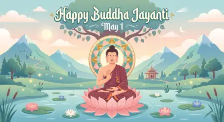 Free Buddha Jayanti 2026 Banner Design Png Image Download