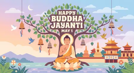 Free Buddha Jayanti 2026 Banner With Quotes Image Download