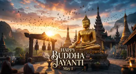 Free Buddha Jayanti 2026 Enlightenment Quotes Image Download