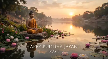 Free Buddha Jayanti 2026 Lotus Background Hd Image Download