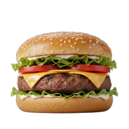 Burger Png Isolated On Transparent - Free Burger Png Download