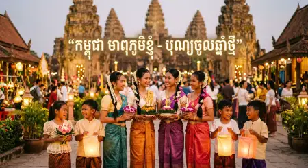 Cambodian New Year Wishes Poster Hd - Free Khmer New Year Wishes Poster 2026 Download