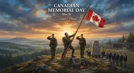 Canadian Memorial Day Memorial Illustration - Free Canadian Memorial Day Download