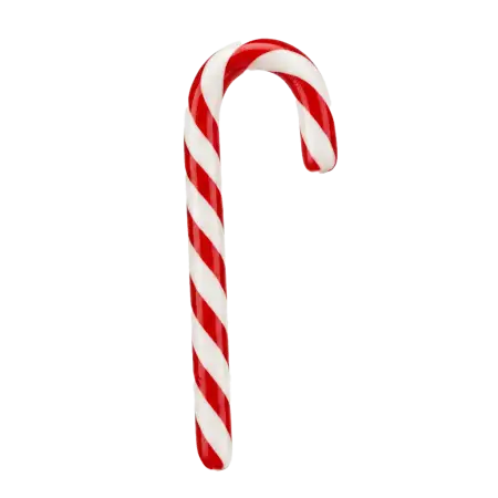 Candy Cane Png With Holly Leaves And Berries - Free Candy Cane Png Download