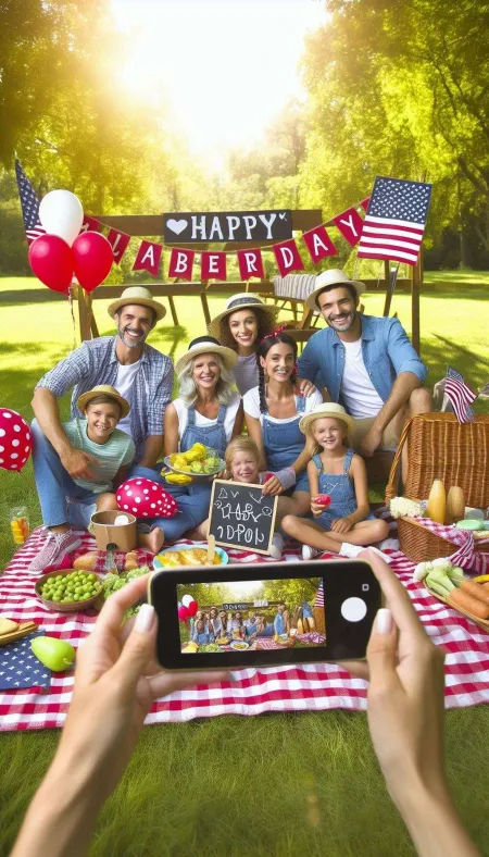 Capture Moments With Happy Us Labor Day Family Picnic Background Photos Download - Free Background Download