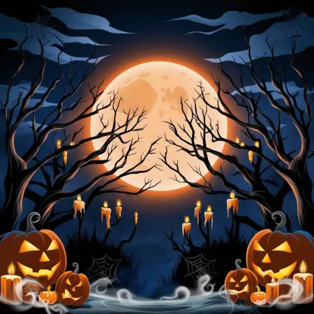 Free Cartoon Halloween Background For Children’s Parties Background Image Download