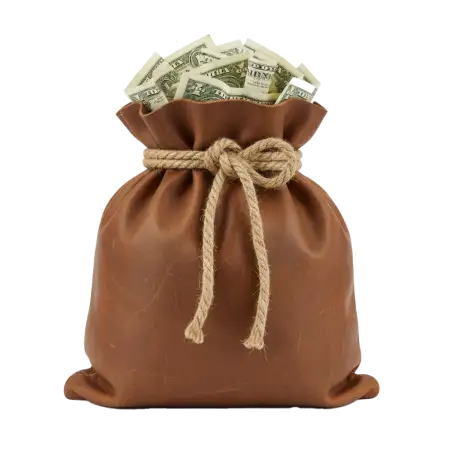 Free Cartoon Money Bag Png For Kids Project PNG Image Download