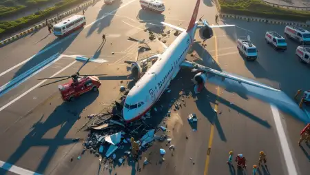 CCTV Footage Of Ahmedabad Plane Crash - Free Ahmedabad Plane Crash Download