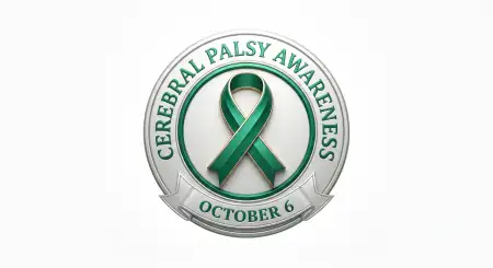 cerebral palsy awareness badge png 2026 - World Cerebral Palsy Day