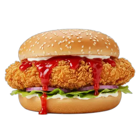 Chicken Burger Png Transparent - Free Burger Png Download