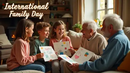 Children Celebrating Family Day Photo - Free International Family Day Download