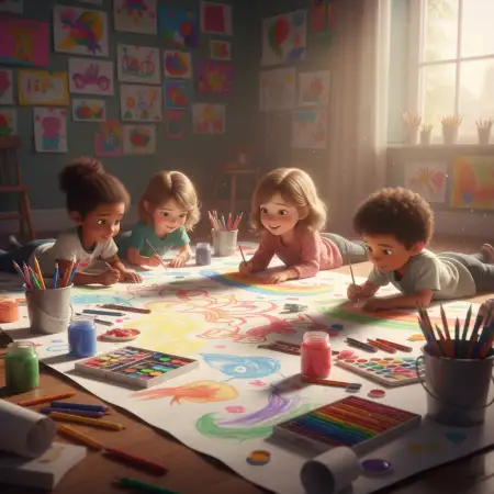 Childrens Day Background With Classroom Theme - Free Childrens Day Background Download