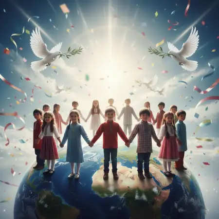 Childrens Day Background With Tricolor Indian Flag - Free Childrens Day Background Download