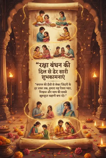 Choti Behen Ke Liye Raksha Bandhan Wishes - Free Raksha Bandhan Ki Shubhkamnaye In Hindi Download