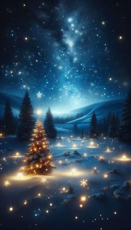 Christmas Background With A Winter Wonderland Theme - Free Background Download