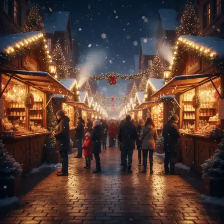 Free Christmas Background With Santa Claus Background Download