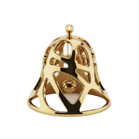 Free Christmas Bell Decoration Png No Shadow PNG Image Download