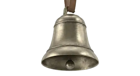 Free Christmas Bell Png With Snow Decoration PNG Image Download