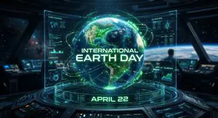 Cinematic Earth Day 2026 Background - Free Backgr Download