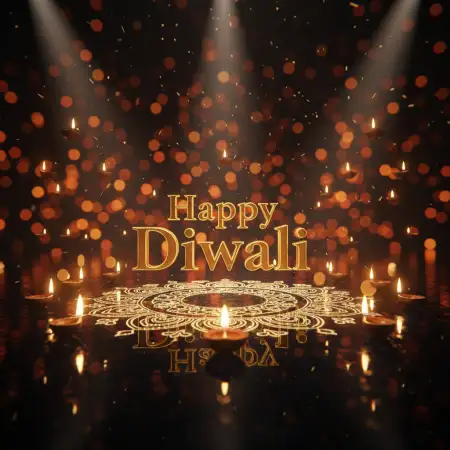 Cinematic Happy Diwali Greetings 2025 Background Design - Free Happy Diwali 2025 Download