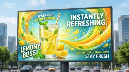 Citrus Lemonade Advertising Background - Free Lemon Juice Background Download