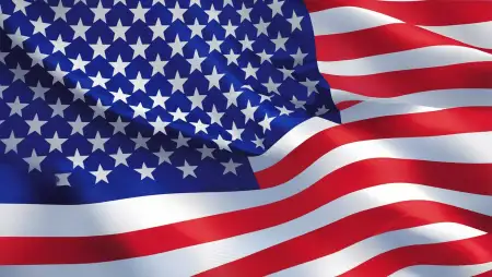 Clean Usa Flag Background For Presentations - Free Background Download