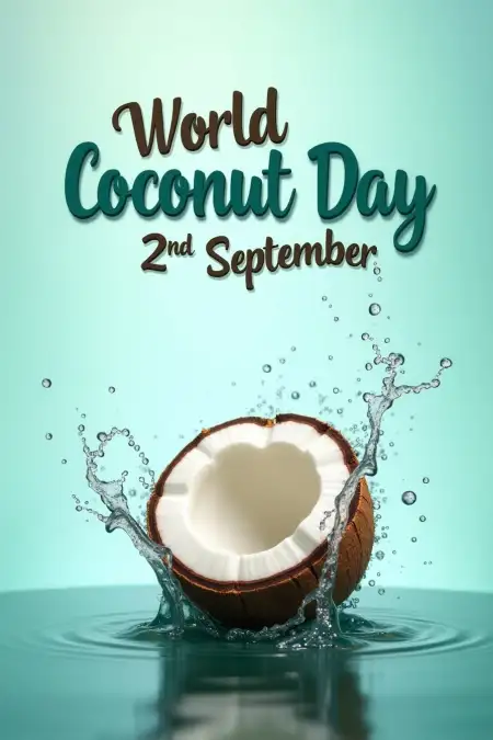 Coconut Day Messages For Social Media Posts - Free World Coconut Day Download