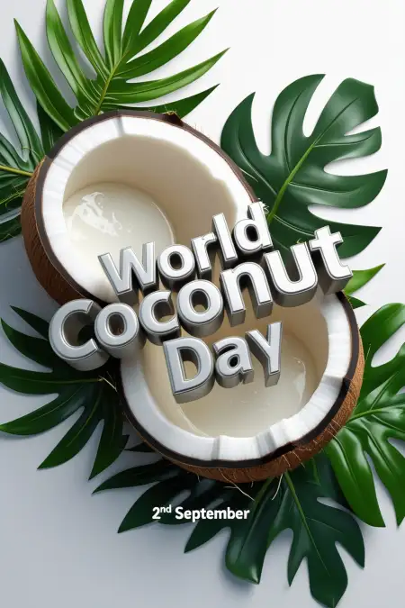 Coconut Day Poster Making Ideas For Kids - Free World Coconut Day Download