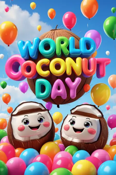 Coconut Day Reels Ideas For Instagram - Free World Coconut Day Download