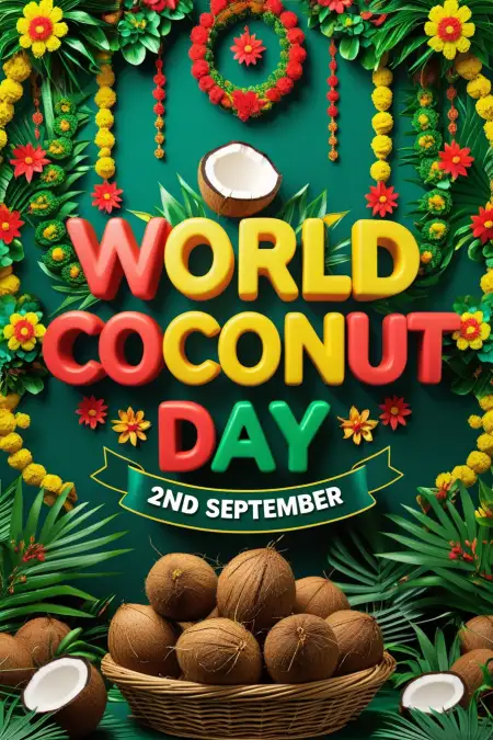 Coconut Day Sms In English - Free World Coconut Day Download