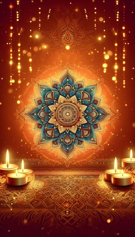 Colorful Diwali Rangoli Backgrounds For Posters - Free Background Download