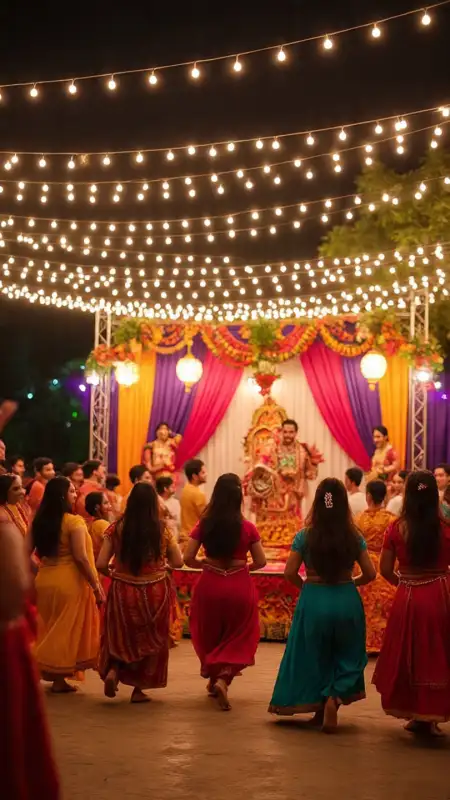 Colorful Garba Night Dandiya Sticks Images - Free Garba Night Download