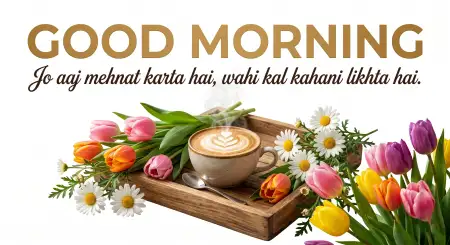 Colorful Good Morning Flowers And Coffee Pictures - Free Good Morning Flowers And Coffee Download