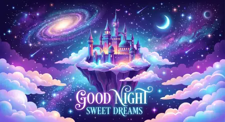 Free Colorful Good Night Sweet Dreams Background Image Download