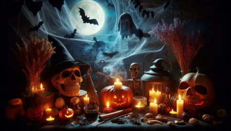 Colorful Halloween Background Graphics For Social Media - Free Background Download